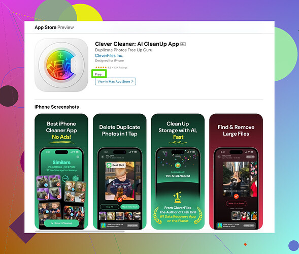 Clever Cleaner App Screenshot