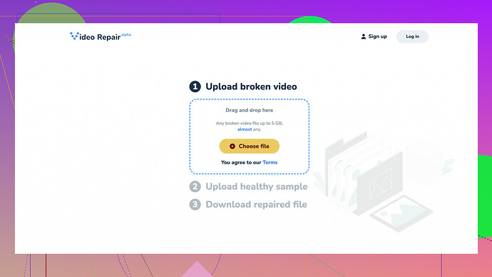 Clever Online Video Repair Software Clever Online Video Repair Screenshot