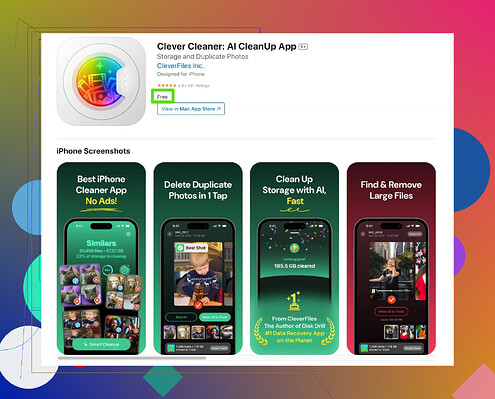 Clever Cleaner App Efficiency