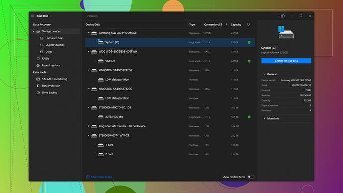 Disk Drill Software Disk Drill Screenshot