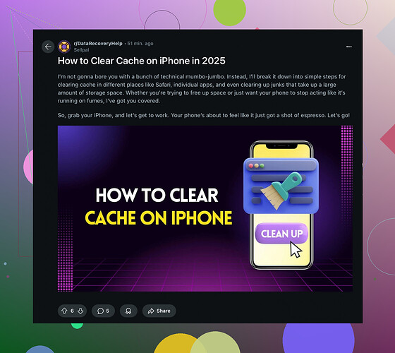 Whats the best way to clear cache on my iPhone?