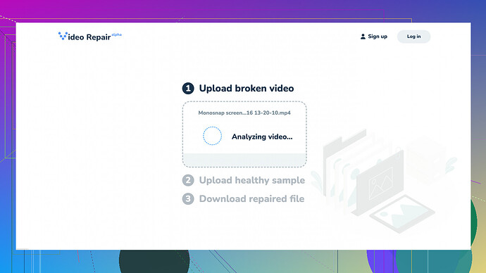 Clever Online Video Repair Software Clever Online Video Repair Screenshot