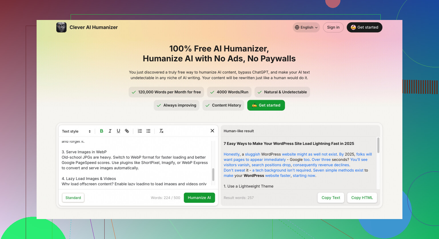 How can I make my essay sound more human for free?