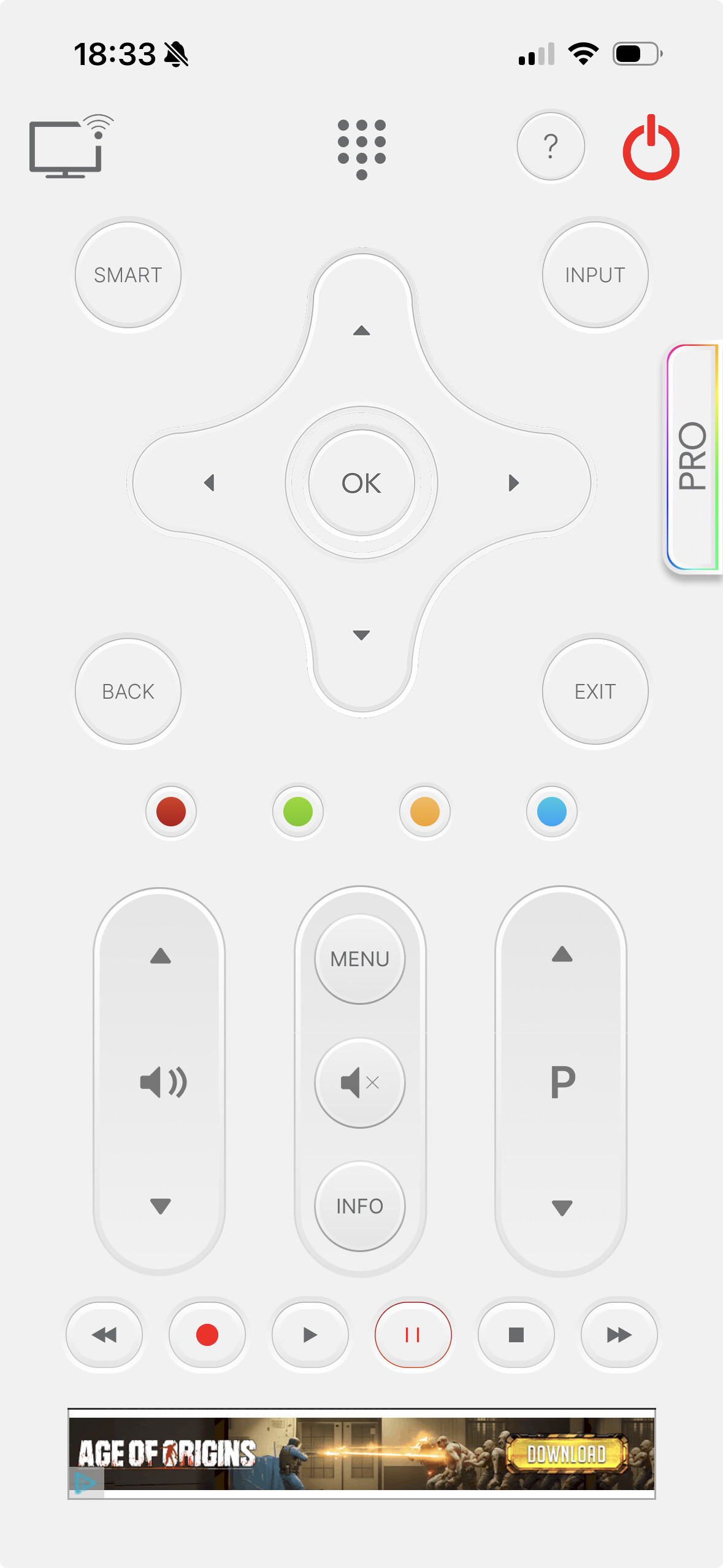 iphone 3.1. Universal remote tv smart